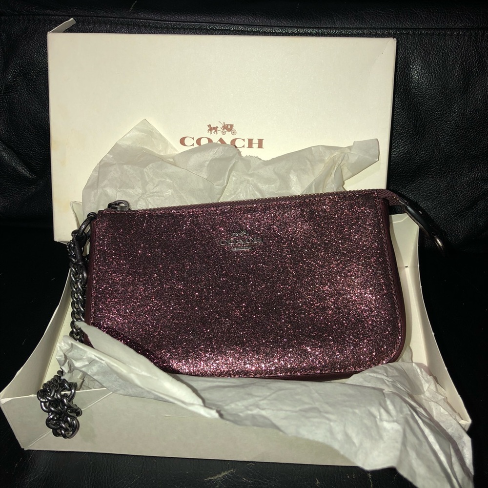 Coach Glitter Wristlet